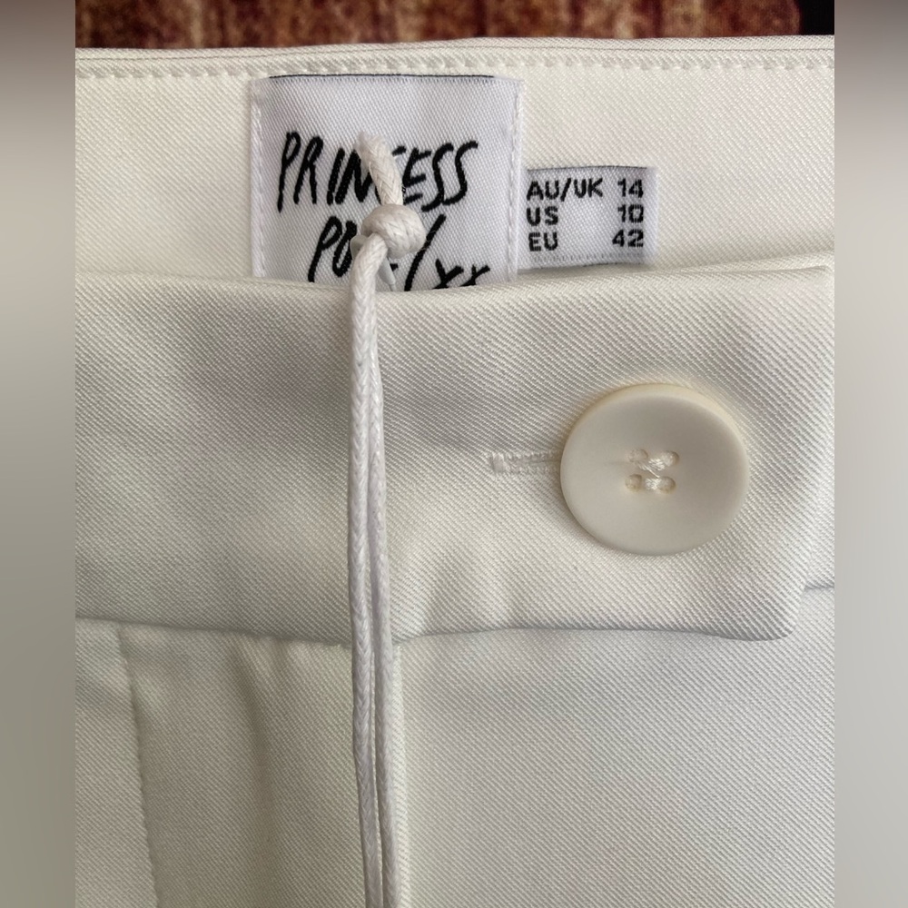 Princess Polly | NWT HUXLEY White Wide Leg Bottoms - Picture 7 of 8